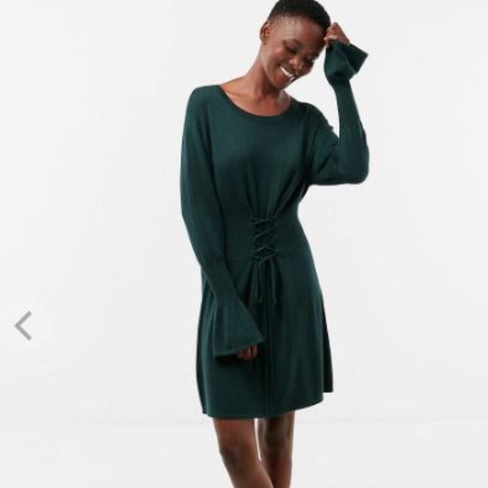 Express Corset Waist Sweater Dress